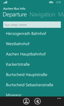 Aachen Bus Info Screenshot Image