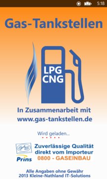 Gas-Tankstellen Screenshot Image