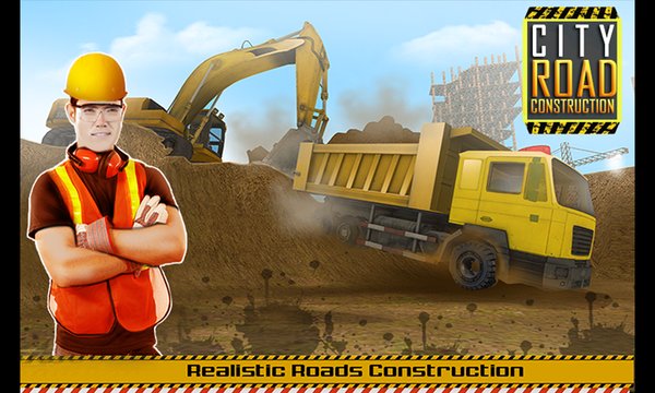 Modern City Roads Construction - Road Builder Sim Screenshot Image