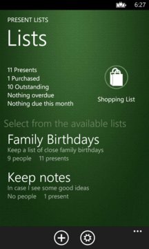 Present Lists App Screenshot 2