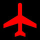 Flight Path Great Circle Icon Image