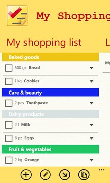 My Shopping List Screenshot Image