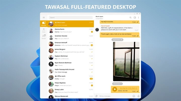 Tawasal Desktop Image