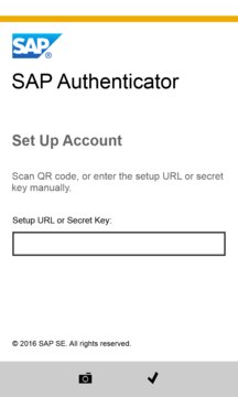 SAP Authenticator Screenshot Image