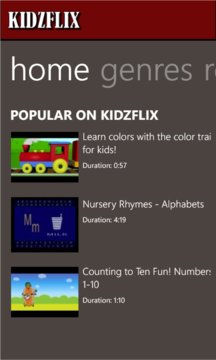 Kidzflix Screenshot Image
