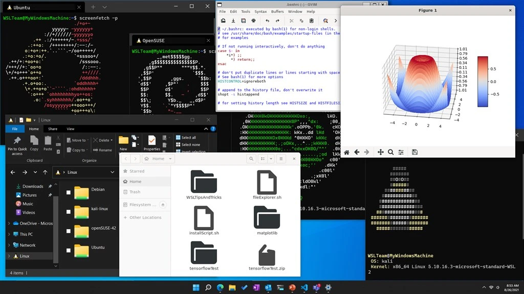 Windows Subsystem for Linux Screenshot Image