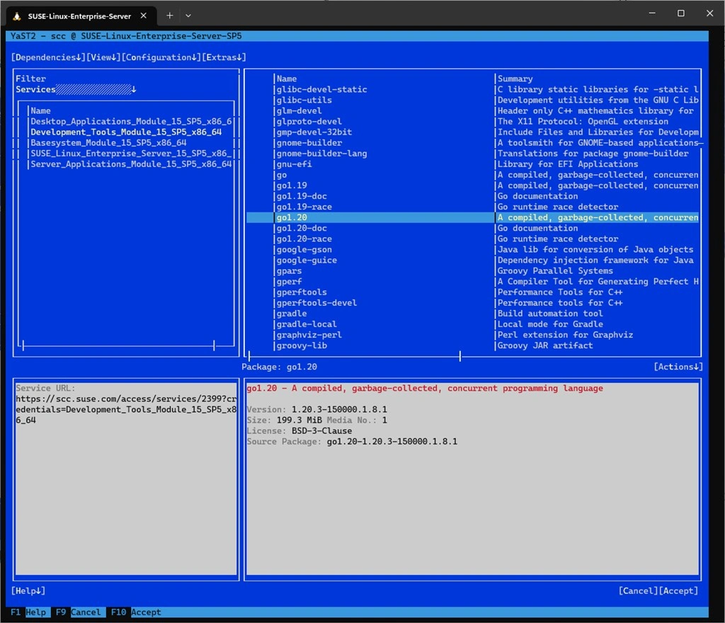 SUSE Linux Enterprise 15 SP5 Screenshot Image #1