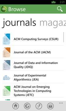 ACM Digital Library Screenshot Image