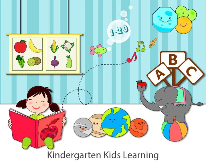 Kindergarten Kids Learning