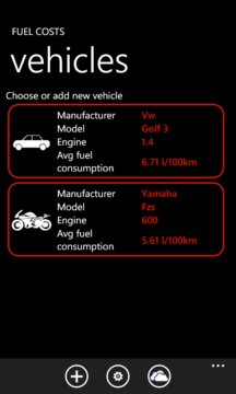 Fuel Costs Screenshot Image