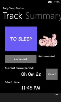 Baby Sleep Tracker App Screenshot 1