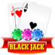 Blackjack Card Battle Icon Image