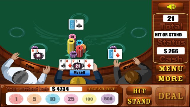 Blackjack Card Battle Screenshot Image