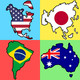 World Flags Quiz Icon Image