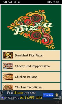 Healthy Pizza Recipe Screenshot Image