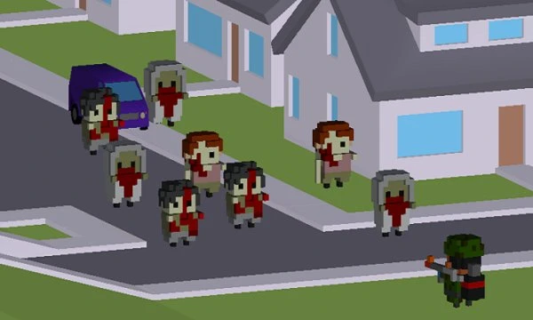 Pixelated Zombie Survival Screenshot Image