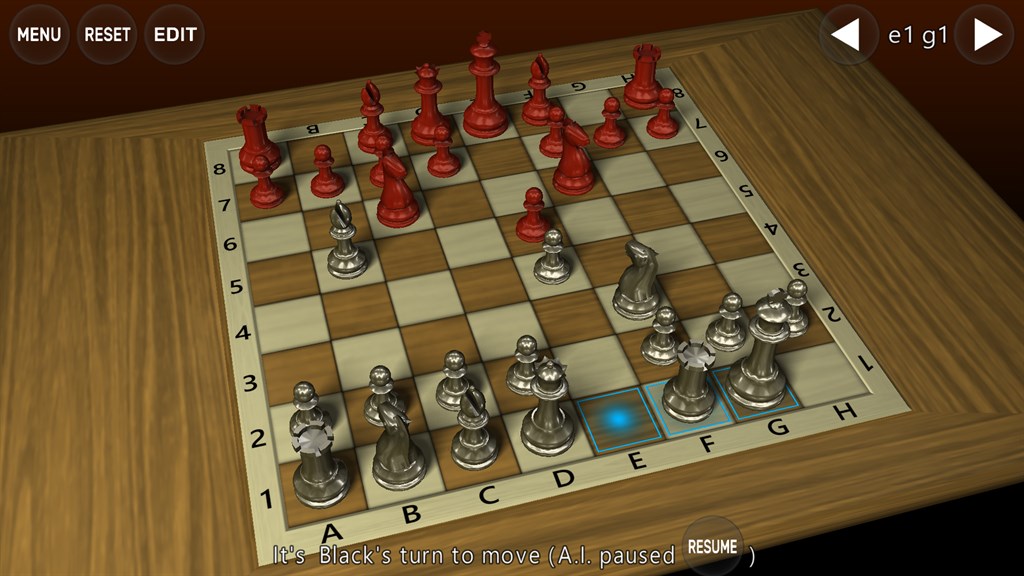 3D Chess Game Screenshot Image
