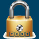 Lock Text Icon Image