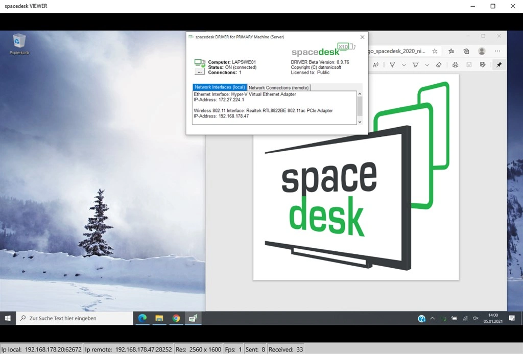 Spacedesk Screenshot Image #2