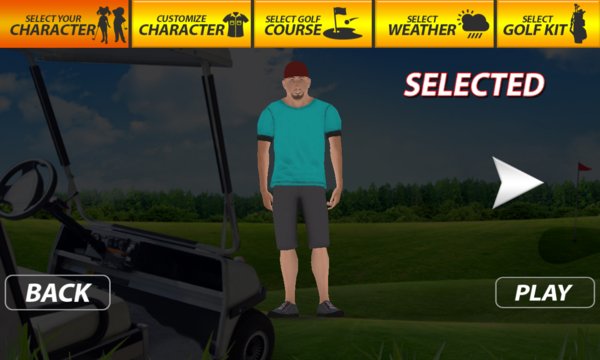Professional Golf Play 3D Screenshot Image