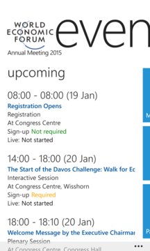 Forum Events Screenshot Image