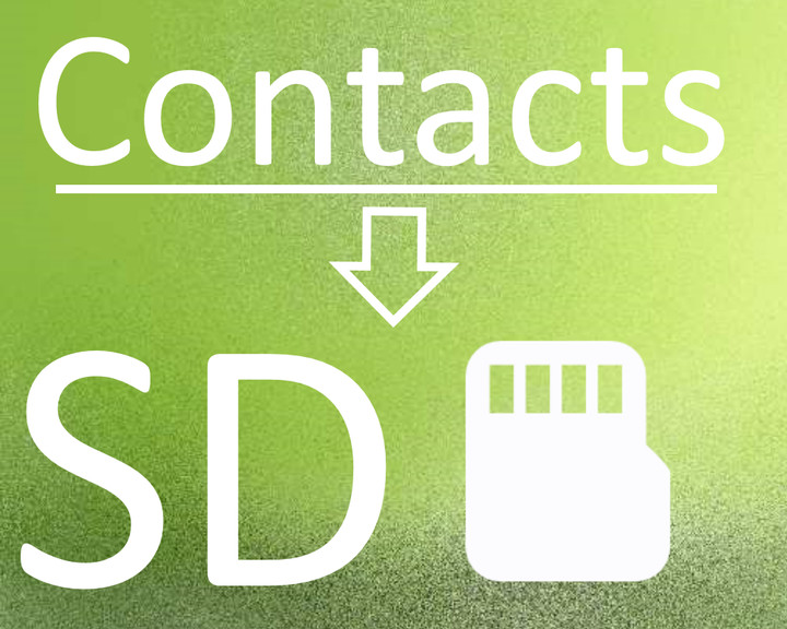 Contacts To SD Image