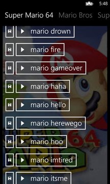 Mario Sounds Screenshot Image