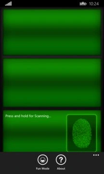 Real Fingerprint Scanner Screenshot Image