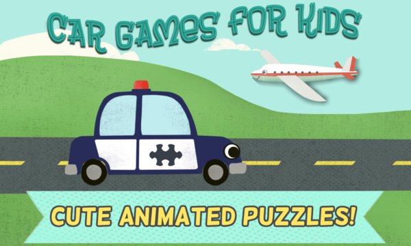 Car Games for Kids: Vehicle Jigsaw Puzzles App Screenshot 1