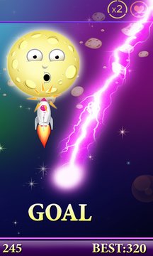 Shoot The Angry Moon App Screenshot 2