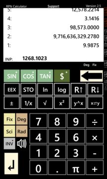 RPN Calculator Screenshot Image