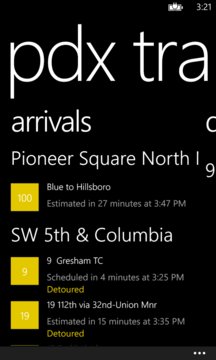 PDX Transit Screenshot Image