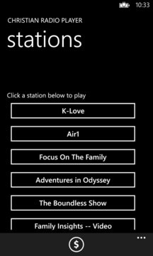 Christian Radio Player Screenshot Image