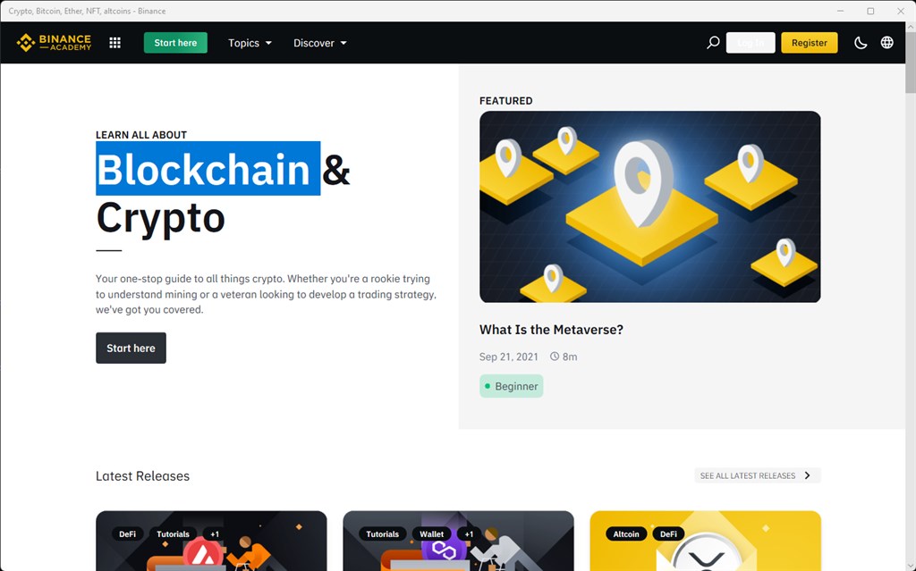 Crypto & Blockchain Screenshot Image