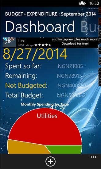 Budget+Expenditure Screenshot Image