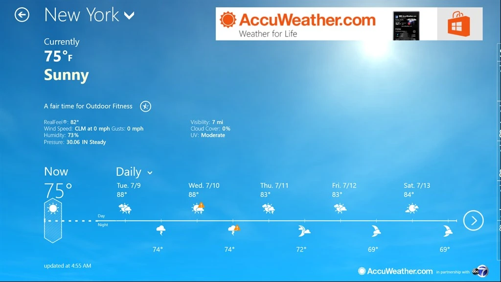 AccuWeather for Dell Screenshot Image #2