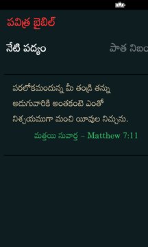 Holy Telugu Bible Screenshot Image