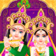 Lord Radha Krishna Live Temple Icon Image