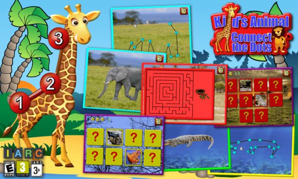Kids Animal Connect the Dots Puzzles Screenshot Image