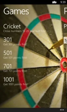 Darts Scoreboard - x01/Cricket Screenshot Image