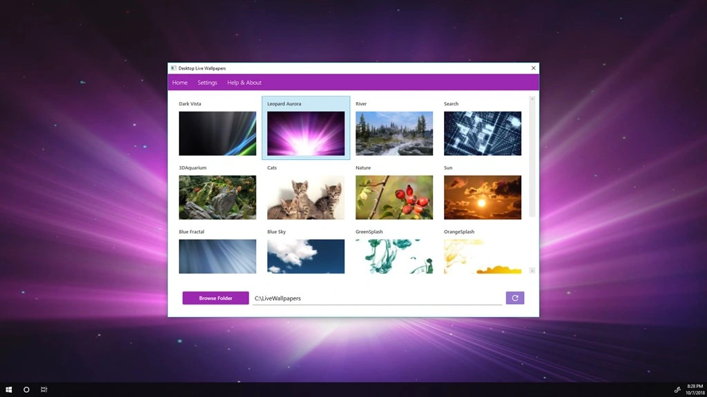 Desktop Live Wallpapers Screenshot Image