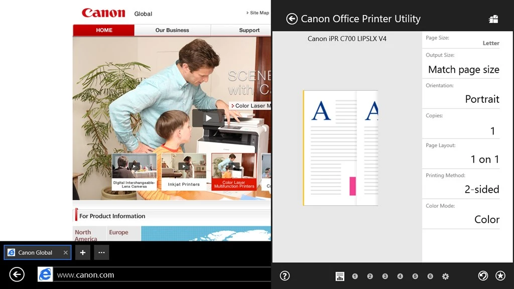 Canon Office Printer Utility Screenshot Image #2