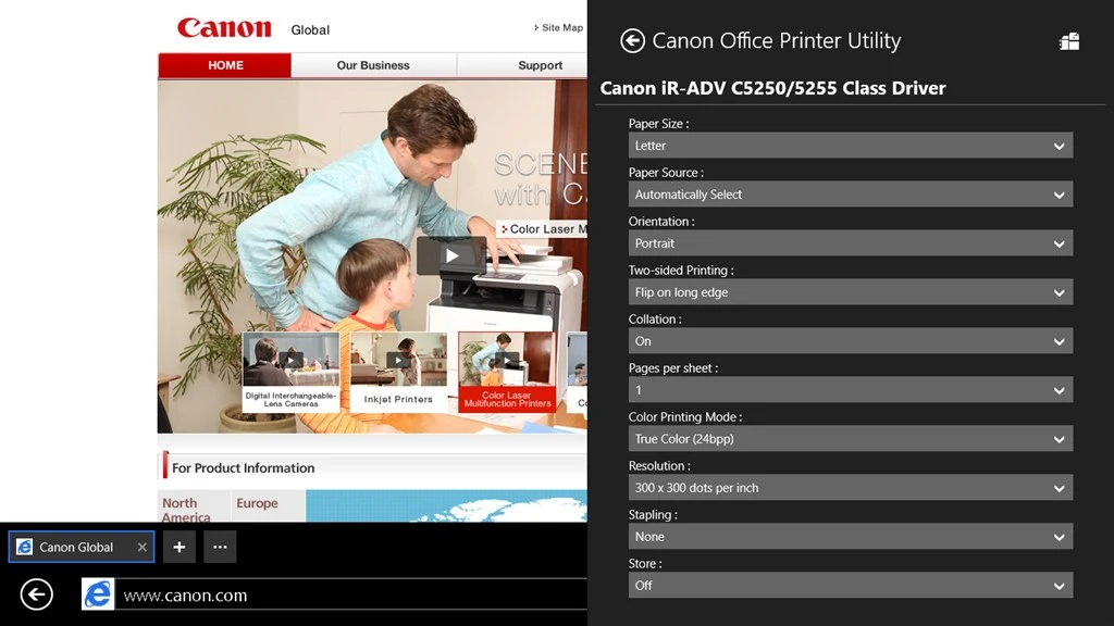 Canon Office Printer Utility Screenshot Image #4