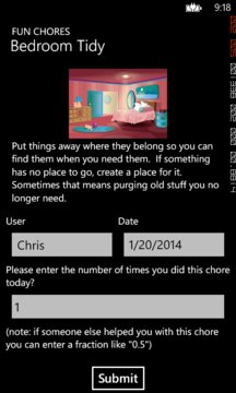 Fun Chores App Screenshot 2