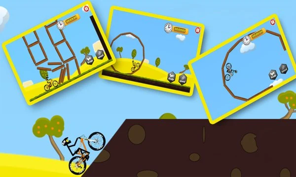 Stickman Bicycle: Mountain Bike Rider Screenshot Image