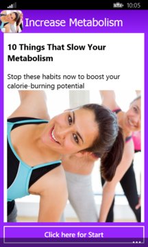 Increase Metabolism Screenshot Image