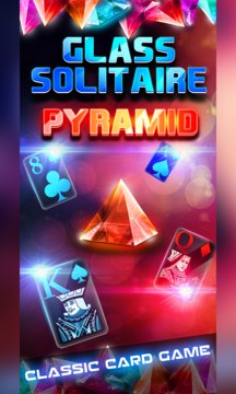 Pyramid Glass Solitaire