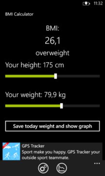 BMI - Calculator Screenshot Image
