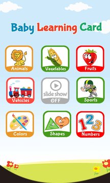 Baby Learning Cards App Screenshot 1