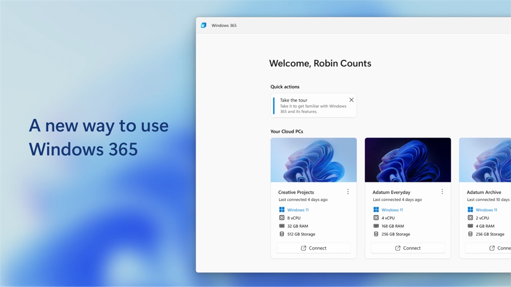 Windows 365 Preview Screenshot Image